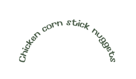 Chicken corn stick nuggets