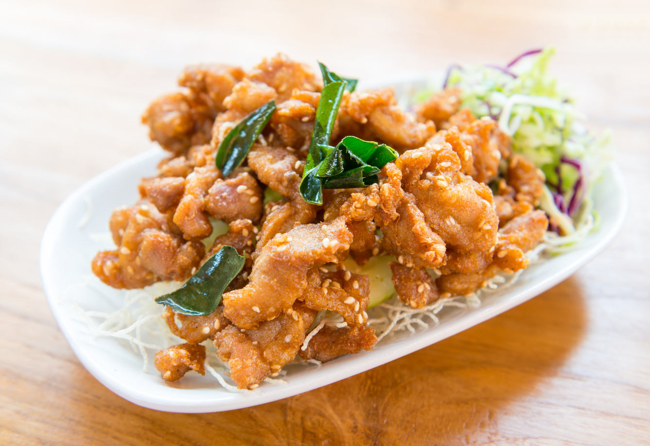 deep fried chicken tendons