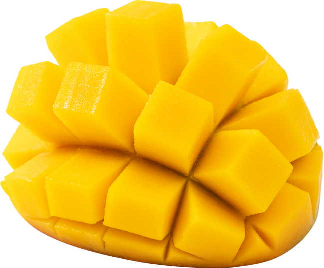 Beautiful Delicious Mango Isolated on White Table Background.