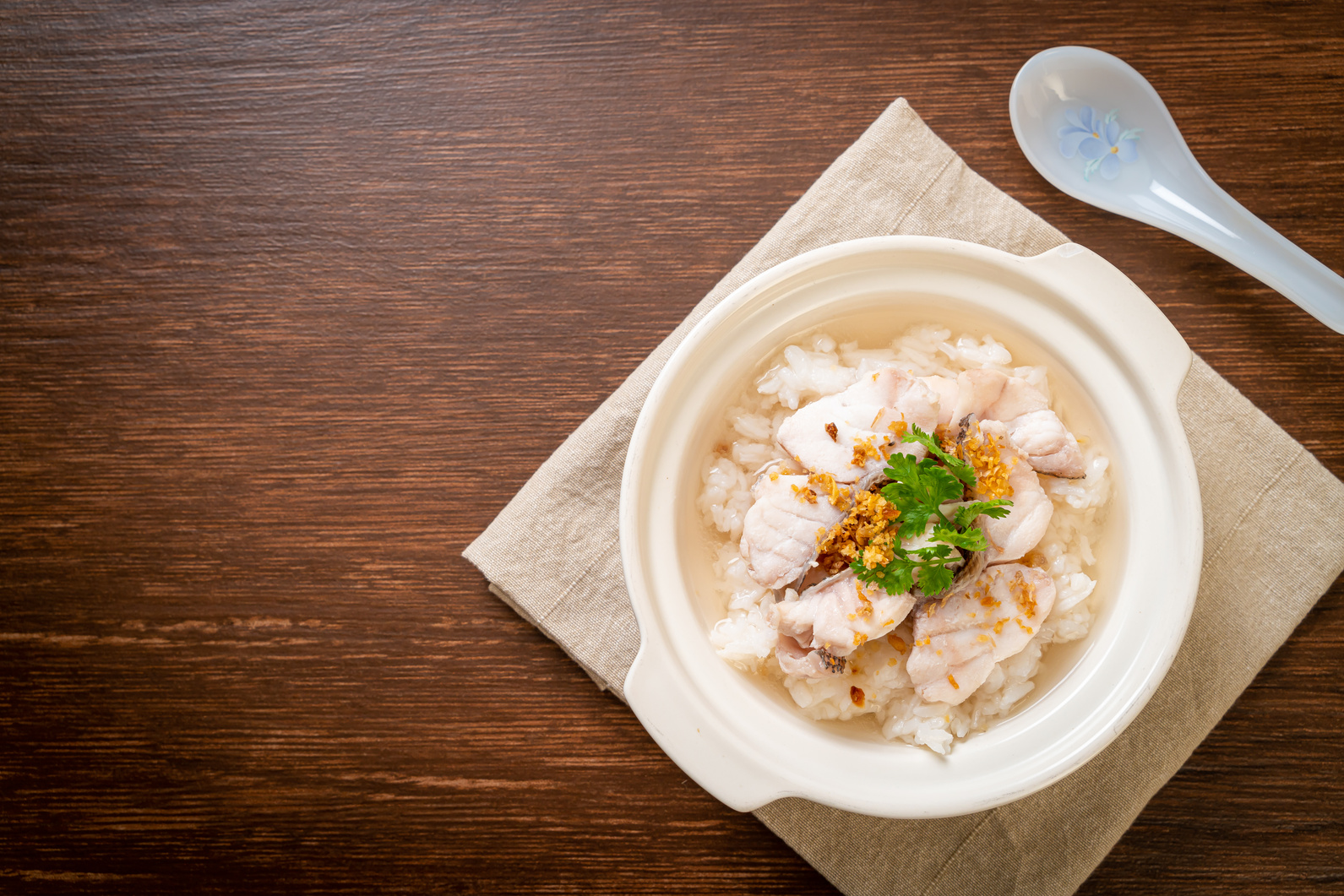Boiled Rice Soup with Fish