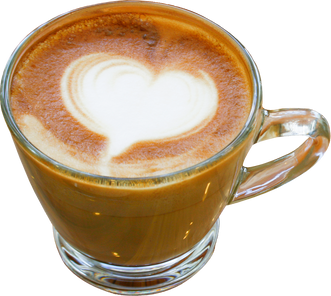 Coffee in a Cup on Transparent Background Png File