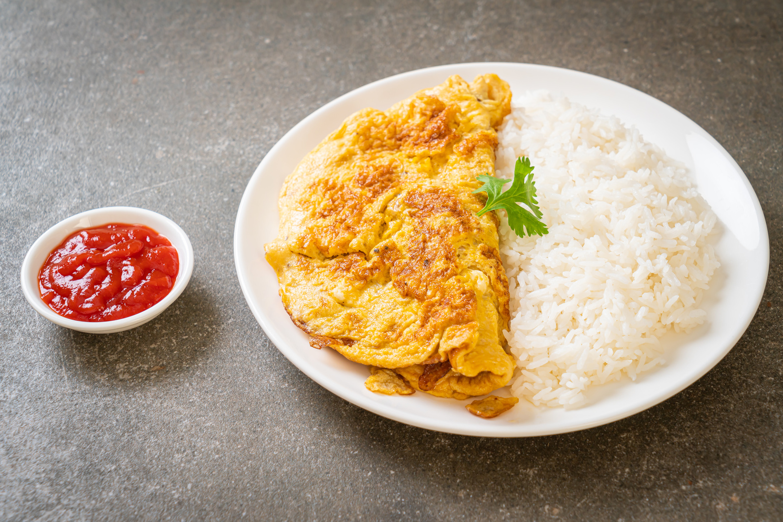 Omelet or Omelette with Rice